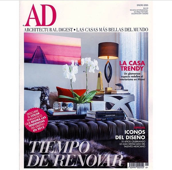 SULLA COPERTINA DELLA PRESTIGIOSA RIVISTA AD, LE NOSTRE LAMPADE INCAS IN LEGNO NERO, E METALLO OTTONE FINITURA OTTONE NATURALE SATINATO