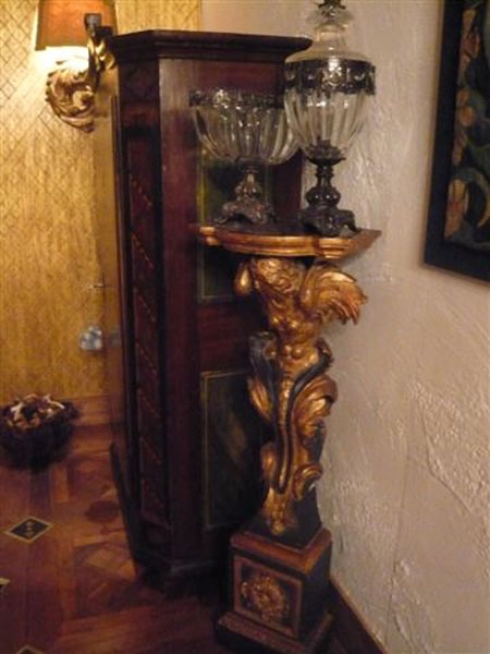 Коллекция ГРЕБЕШКИ: прозрачный кристалл, латунь - финиш темно-бронзовый.